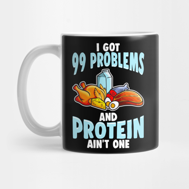 Funny Protein Food Pun Protein Food Mug TeePublic